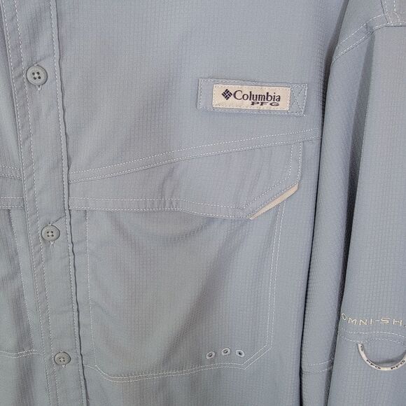 Columbia Men Shirt PFG Tamiami II Omni-Wick Long Sleeve Button-Up XXL - Picture 4 of 8